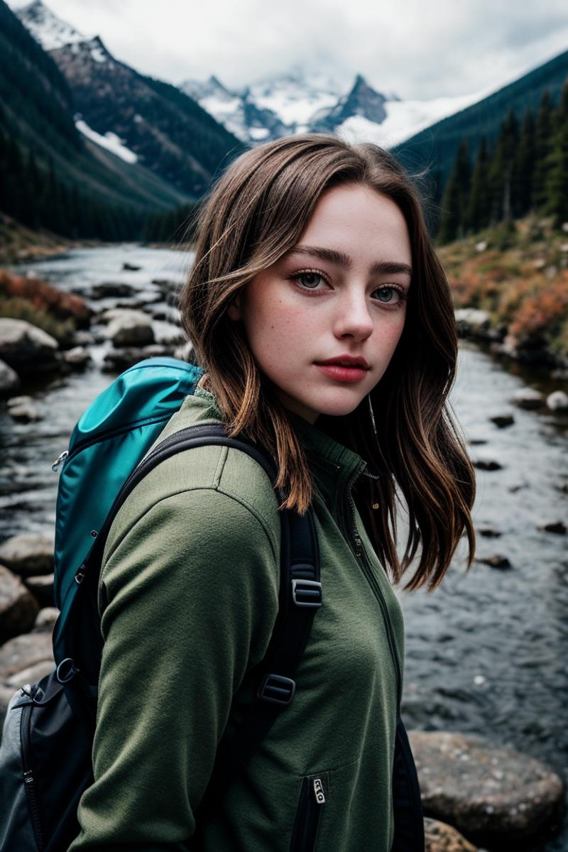 00020-254943320-JernauMix_v3_Chimera-((selfie)) photo of beautiful (drrusse11-135_0.99), a woman, outdoors, mountains, wearing a backpack, sweater, and hiking jacket.png